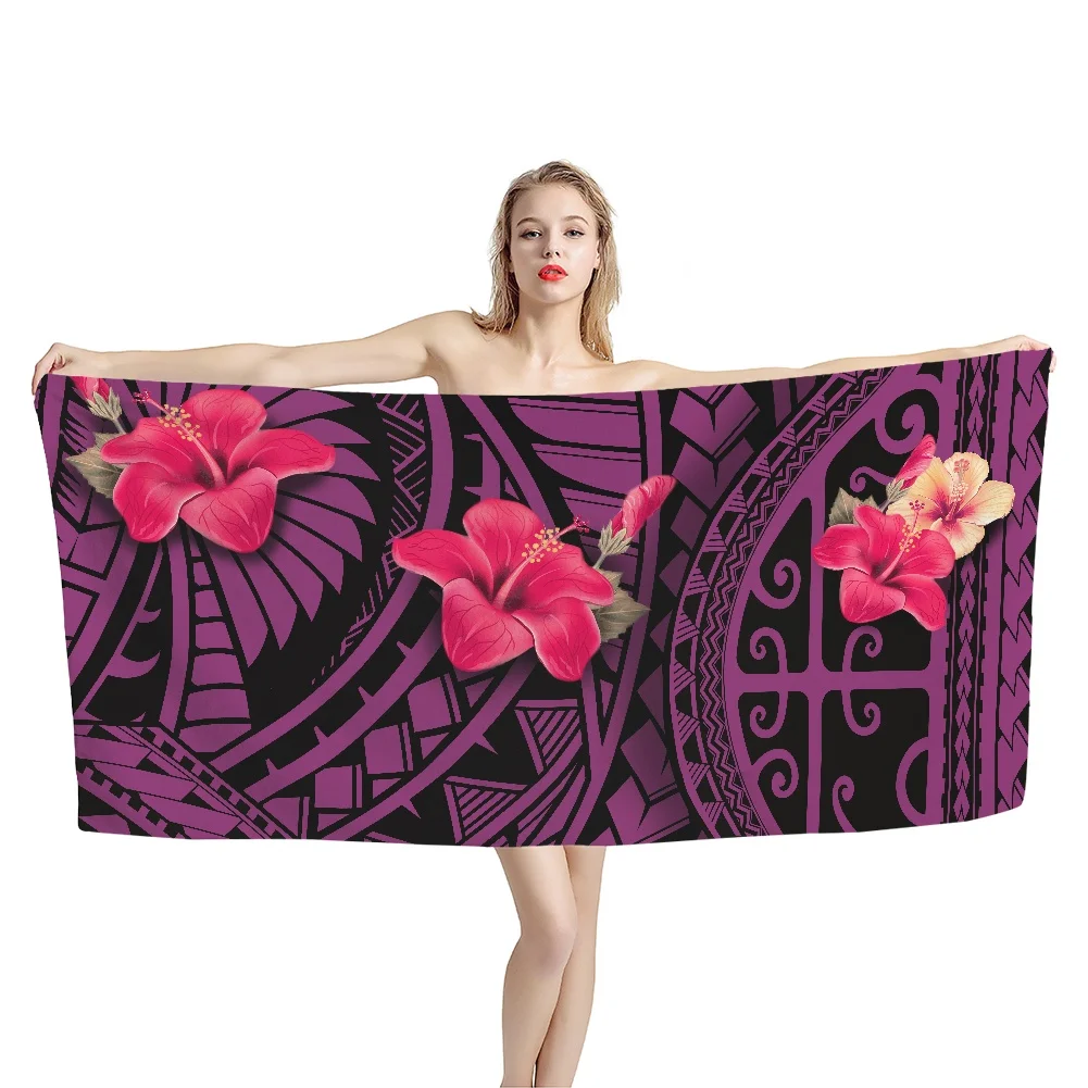 Гавайский гибискус с цветочным узором Большое пляжное полотенце подушка для