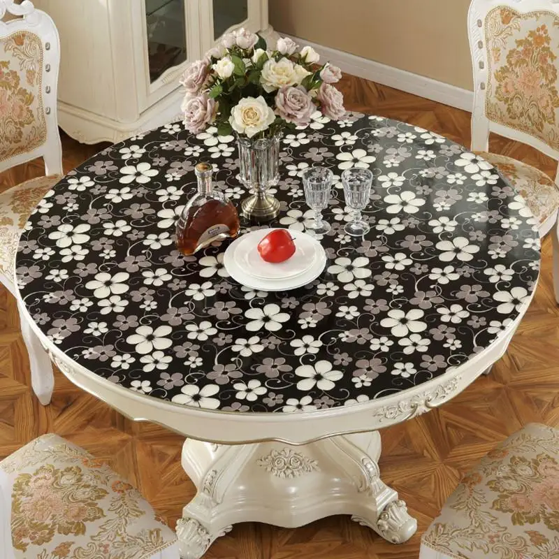 Na предметы домашнего обихода водонепроницаемая круглая скатерть из ПВХ с