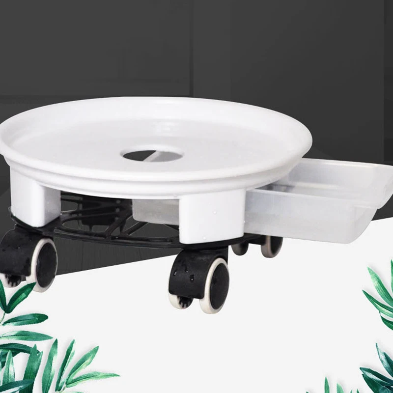 

1 Packs Of Caddy for Plants, Round Potted Plant Stand with Wheels, Flower Pot Holder,Tray,Saucer Tray, Water Container
