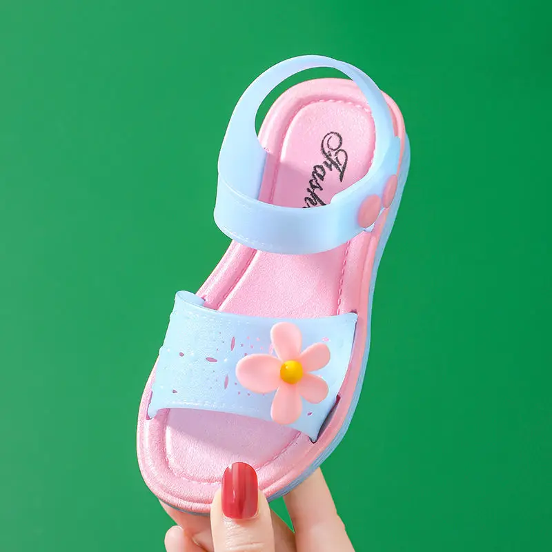 Детские сандалии для девочек летняя прозрачная обувь детские модные принцессы