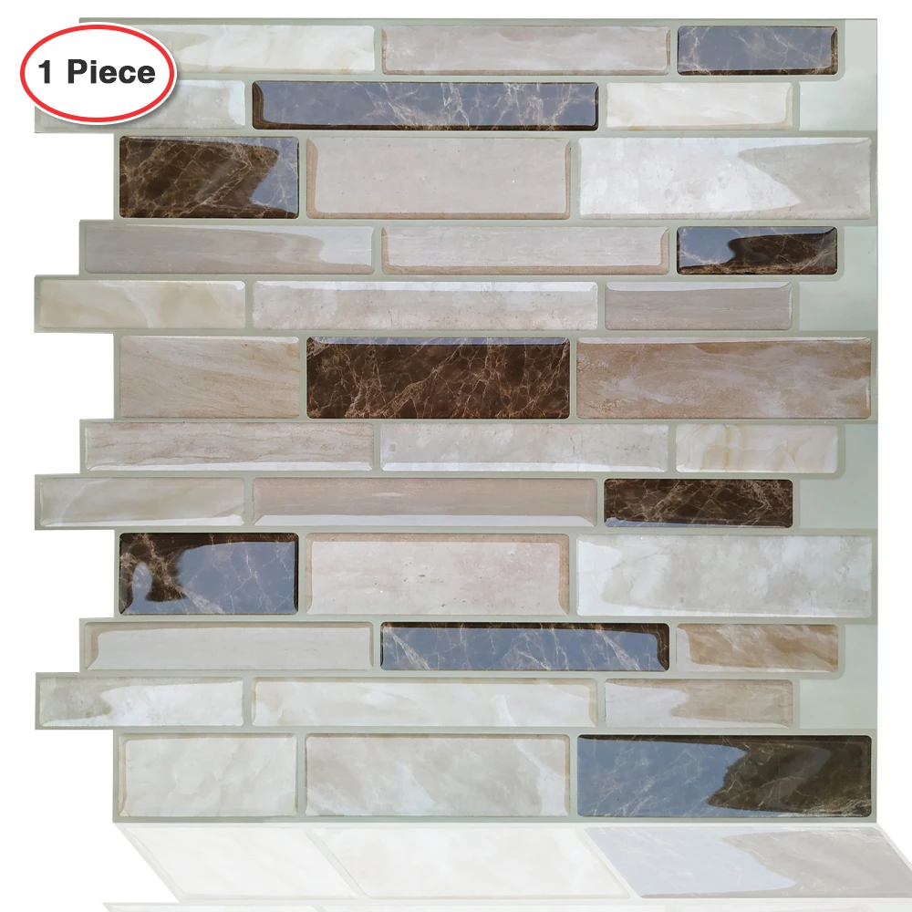 3D водонепроницаемые самоклеящиеся настенные Стикеры для кухни и ванной