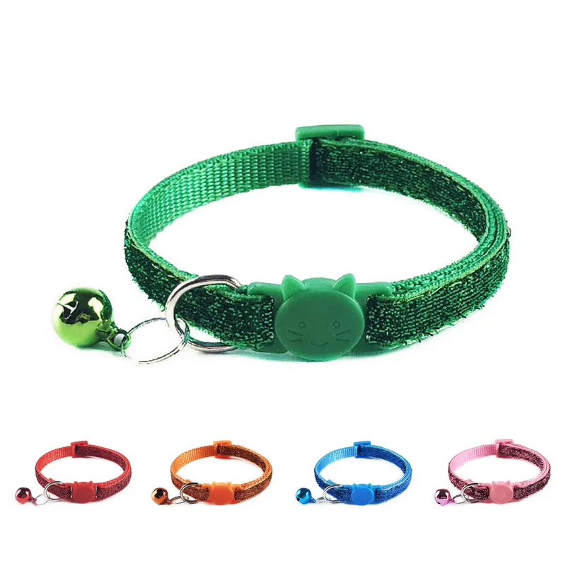Модный ошейник BlingBling для кошек с колокольчиком домашних питомцев щенков