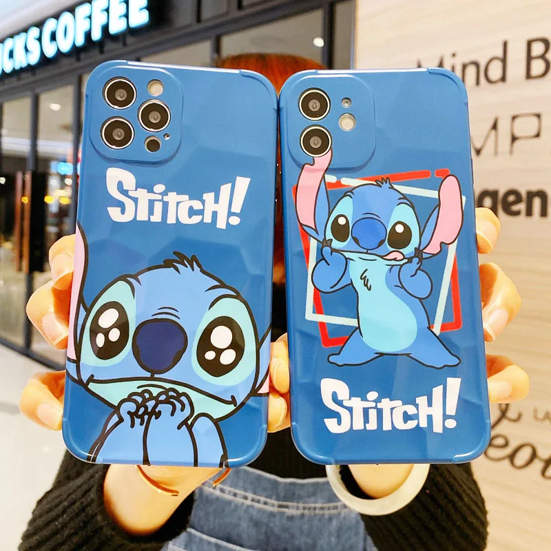 

Силиконовый чехол для iphone 11, роскошные чехлы с диснеевским стежком, защитный стеклянный чехол для iPhone 12 PRO MAX 7 8 PLUS X XS XR