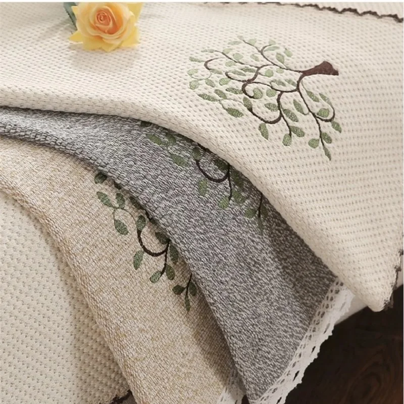 Простой чехол для дивана нескользящий съемный гостиной спальни чехлы из хлопка и