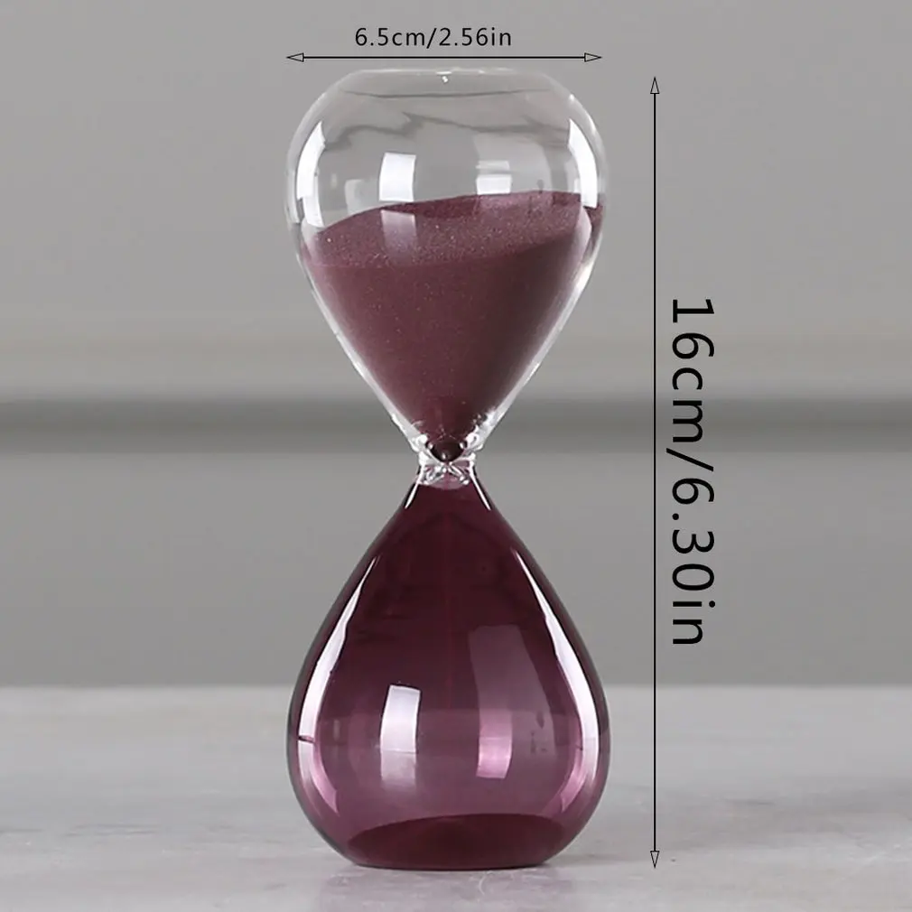 

18H006 Hand-blown Timer Clock Magnetic Glass Sandglass Ampulheta Crafts Sand Clock Hourglass 15minutes Timer