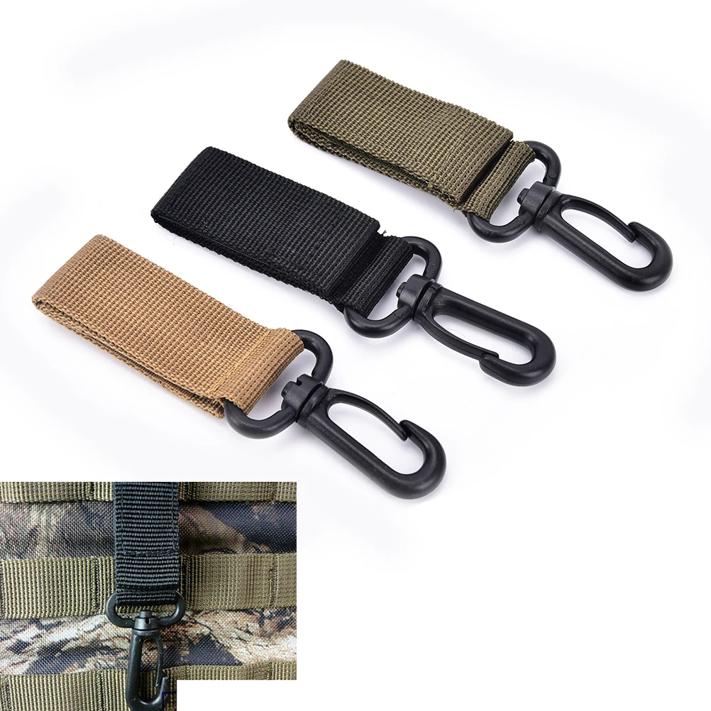 

Camping Hiking Accessories Tactical Nylon Climbing Carabiner Hook Gear Webbing Buckle Key Hanging System Belt Metal Buckle