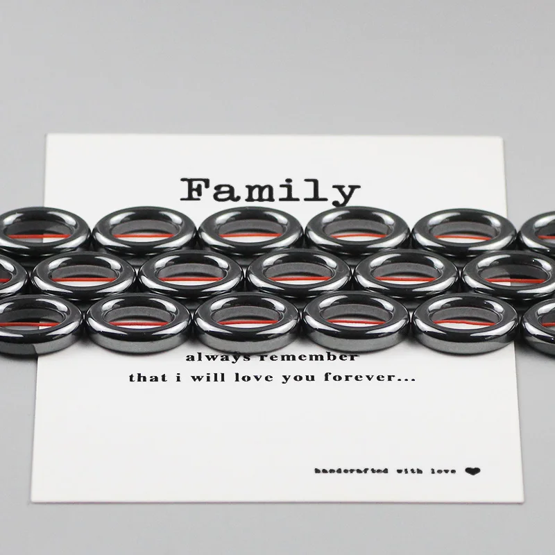 

Oval Natural Black Hematite Stone Beads Hollow Round Spacers Loose beads for DIY Jewelry Making Bracelet Necklace 16*13mm 15''