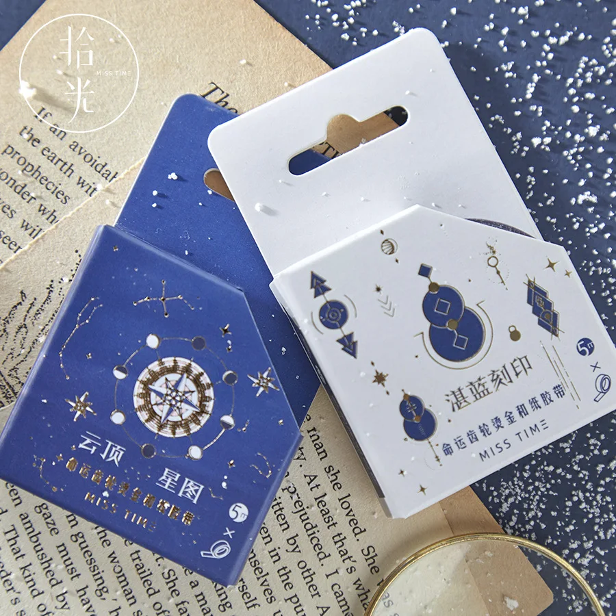 1 шт. Винтаж лента Washi 15 мм * 5 м горячего тиснения Ретро изоляционная DIY оформление