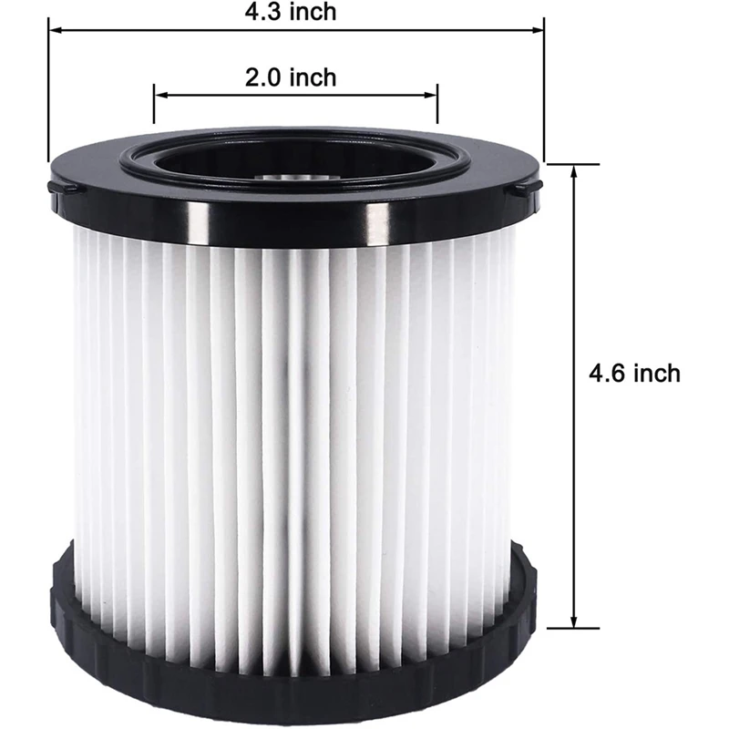 

2 Packs HEPA Replacement Filter for DeWalt DCV580&DCV581H,DeWalt Vacuum Cleanner Parts,Washable and Reusable