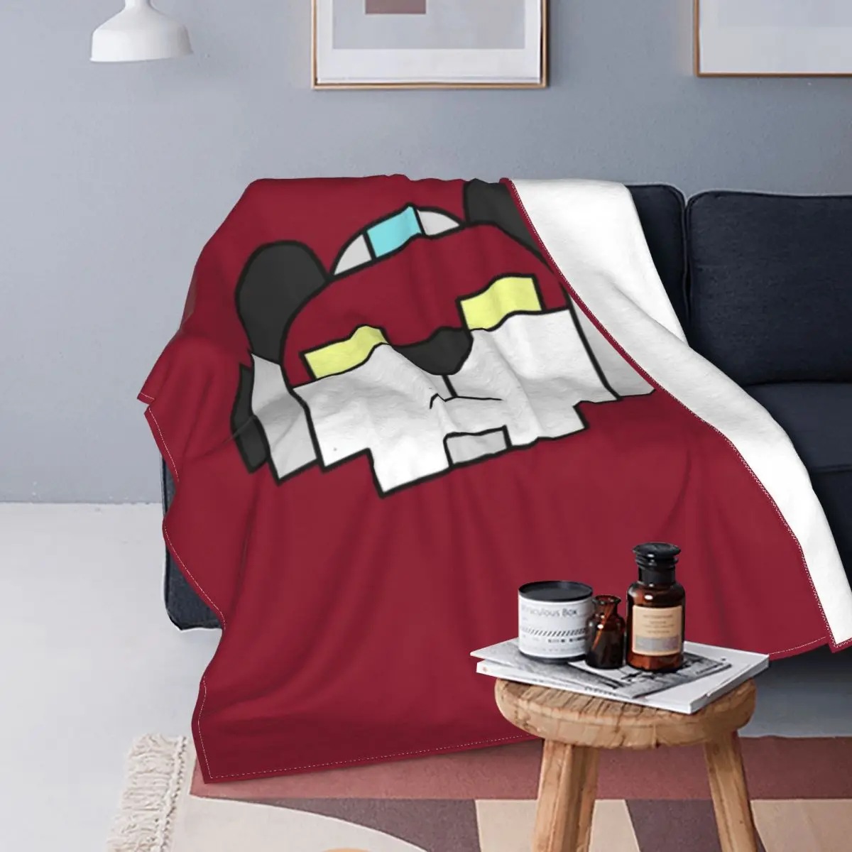 

Зимнее Фланелевое Флисовое одеяло Voltron с красным львом, пушистое одеяло, домашнее покрывало для дивана, спальни, постельное белье, мультяшны...