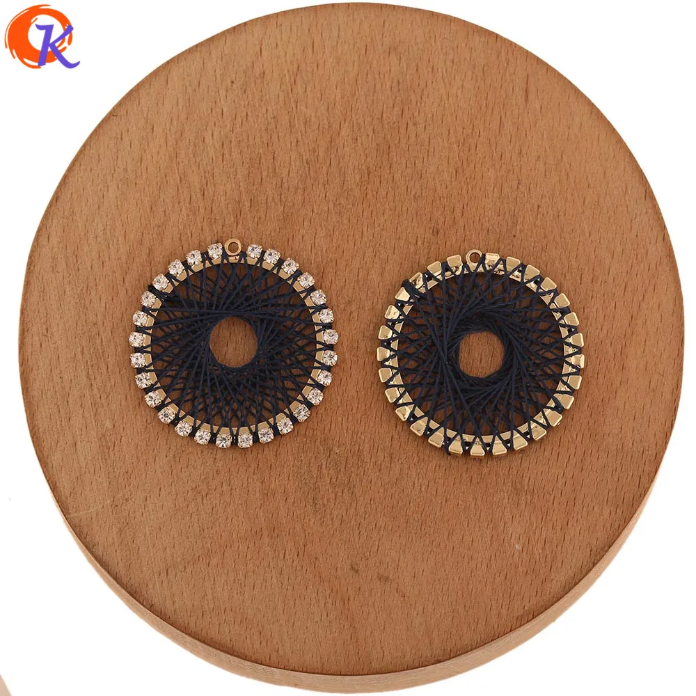 

Cordial Design 40Pcs 30*30MM Jewelry Accessories/Hand Made/DIY Jewelry Making/Round Shape/Earring Findings/Rhinestone Charms