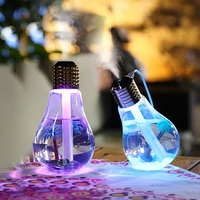 colorful light bulb humidifier car atomization water distributor mini usb humidifier household ambience light
