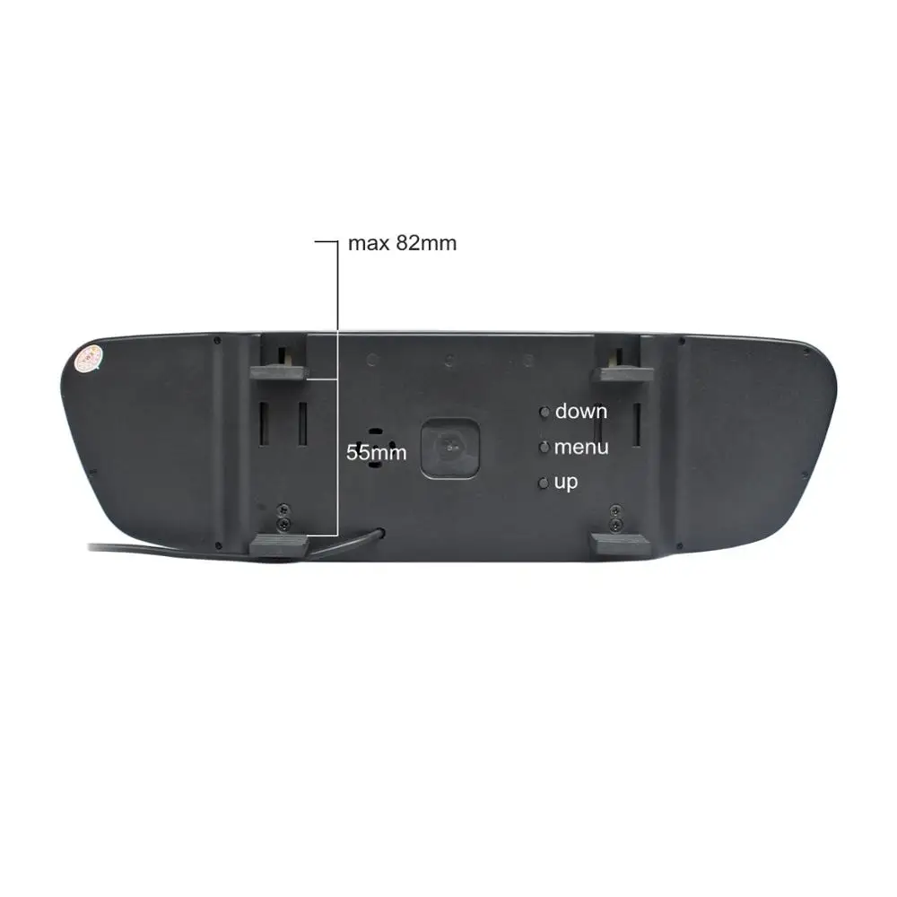 SMALUCK 5 &quotHD дисплей зеркало заднего вида монитор 2ch видео вход автомобильный для dvd