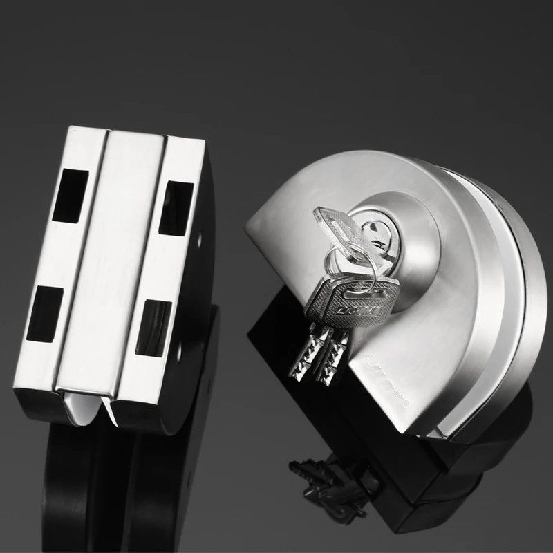 10-12Mm Glass Door Lock Stainless Steel Double Bolts Swing Push Sliding Access Control | Безопасность и защита