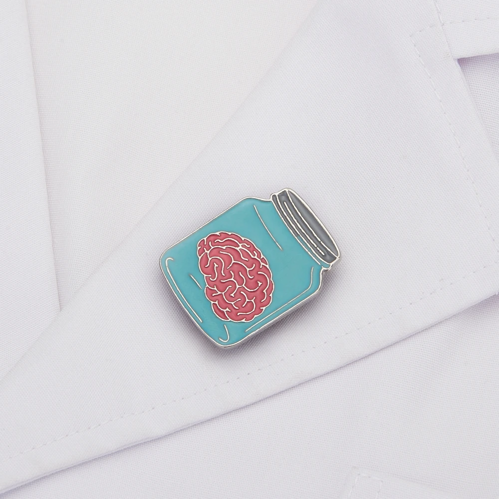 

Hanreshe Personalized Enamel Medical Brooch Pins Brain Human Organ Specimen Lapel Badge Jewelry Accessories For Doctors Nurses