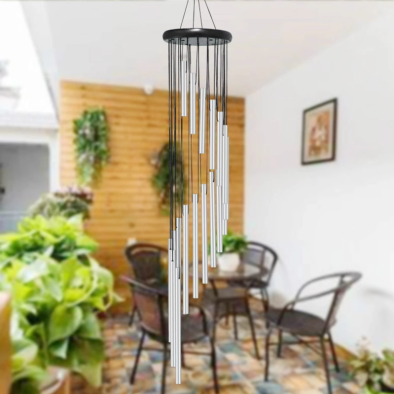

Garden Decorations Metal WindChimes 18 Tubes BellsHanging Home Decor 90cm Copper Wind Chimes Outdoor Living Yard Tubes Bells