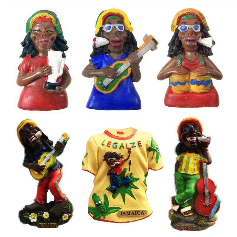 

Родные ямайские 3D магниты на холодильник, дорожные сувениры, магнитные наклейки на холодильник, домашний декор