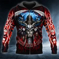 

Wind 2021 New Autumn Winter Halloween Christmas Eve Christmas Skeleton Cartoon Digital Printing Couple's Sweater