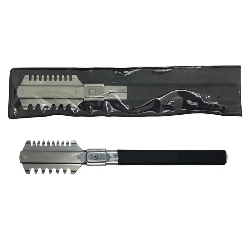 Профессиональная бритва расческа для стрижки волос тонкая Бритва из нержавеющей