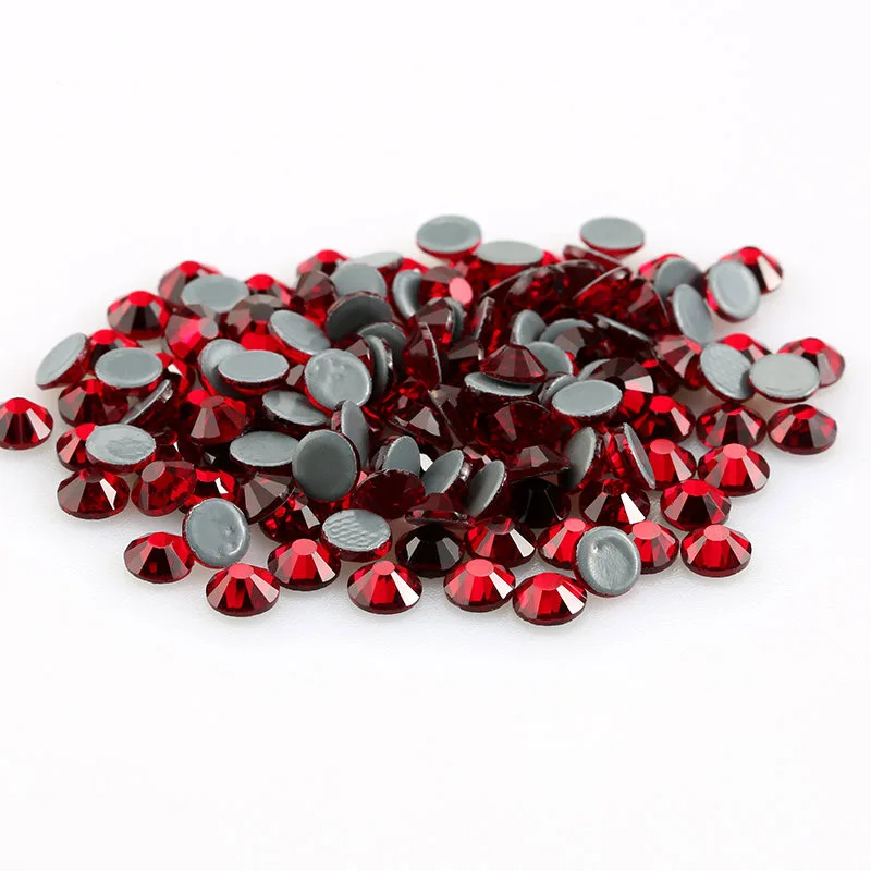 Прозрачные стразы для горячей фиксации с плоской задней поверхностью железные