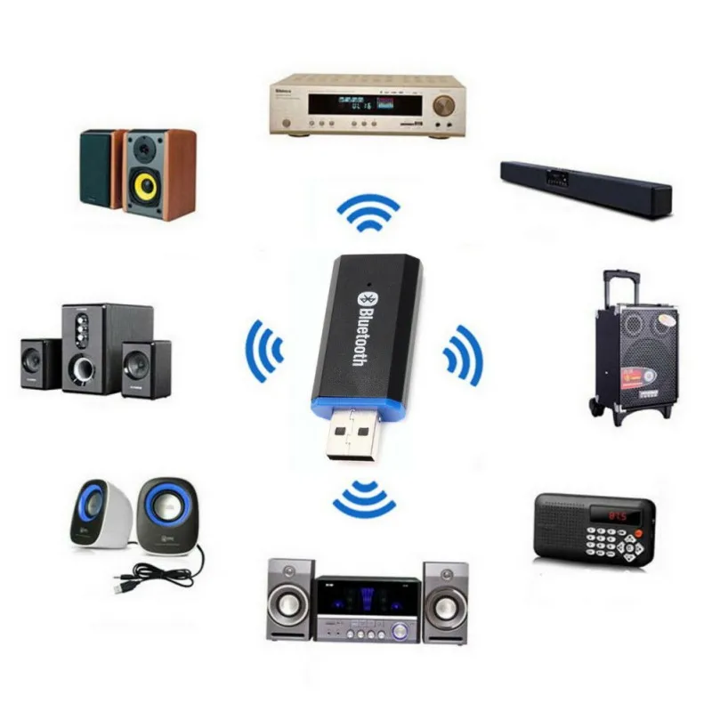 Горячая Новинка USB Bluetooth 5 0 приемник 3 мм порт беспроводной адаптер для ТВ ПК