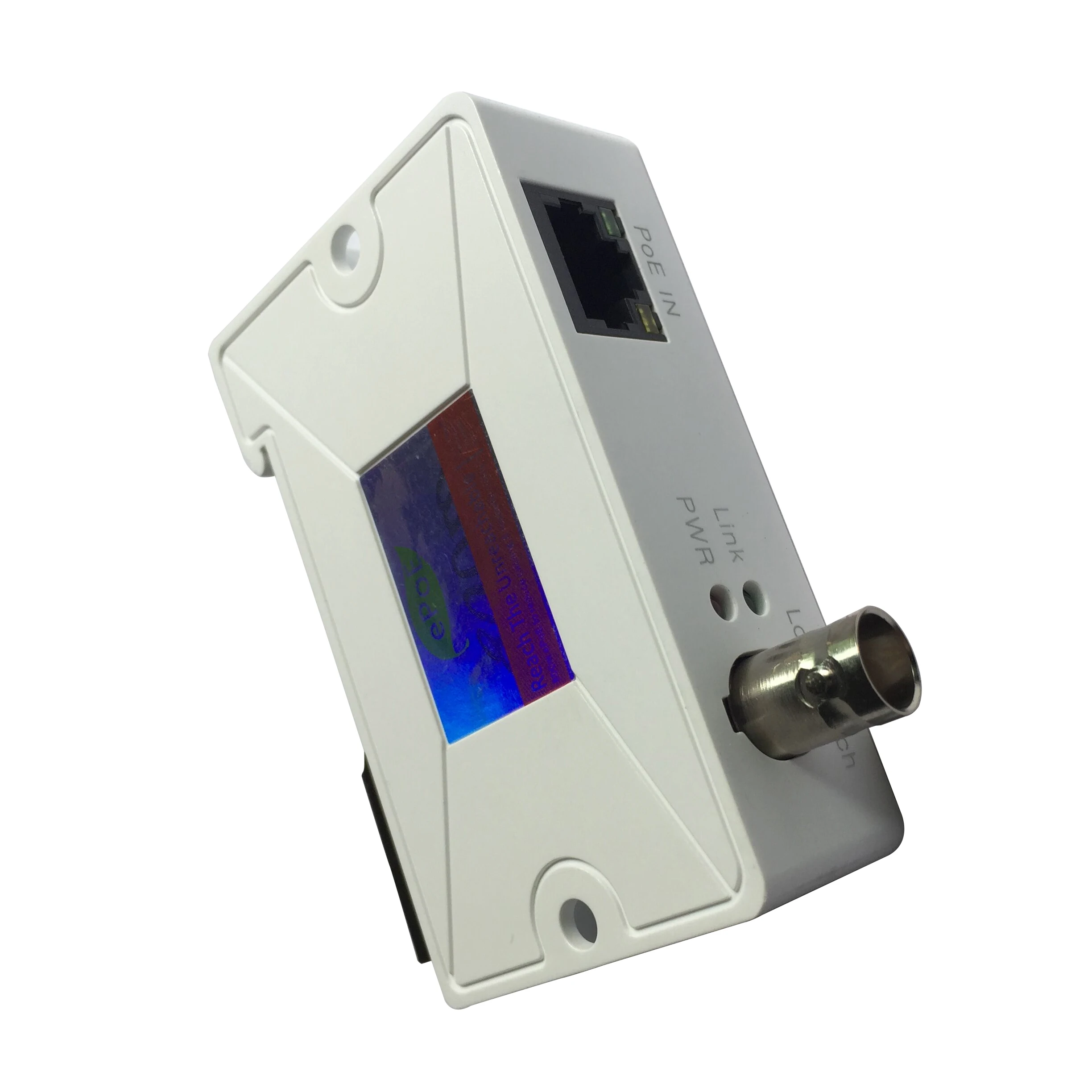 1 канал Однопортовый ip-удлинитель, питание и Ethernet по RG59 коаксиальный кабель для передачи ip-камеры, RJ45 в BNC конвертер