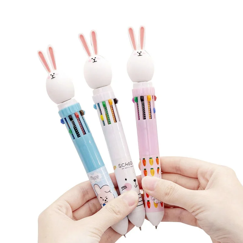 1 шт. Kawaii Rabbit 10 цветов шариковые ручки stylo пенообразование продвижение подарок для