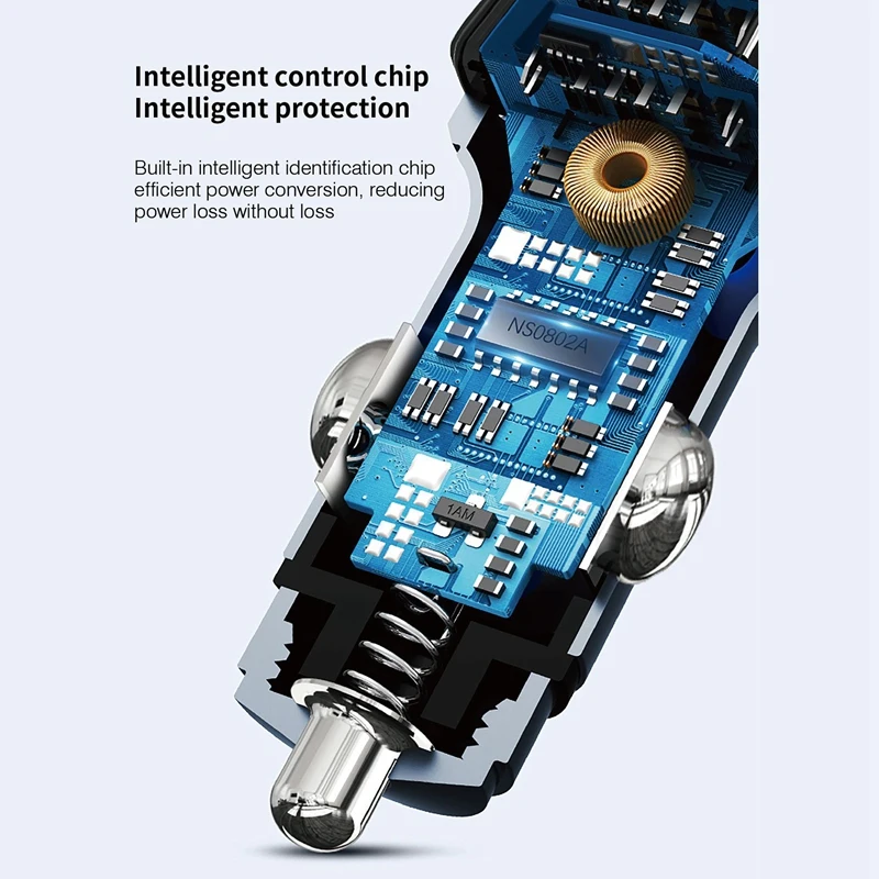 

Bluetooth FM Transmitter for Car 3.1A Type-C Quick Charger 7 Color Backlit Car Radio MP3 Music Player C15 Black