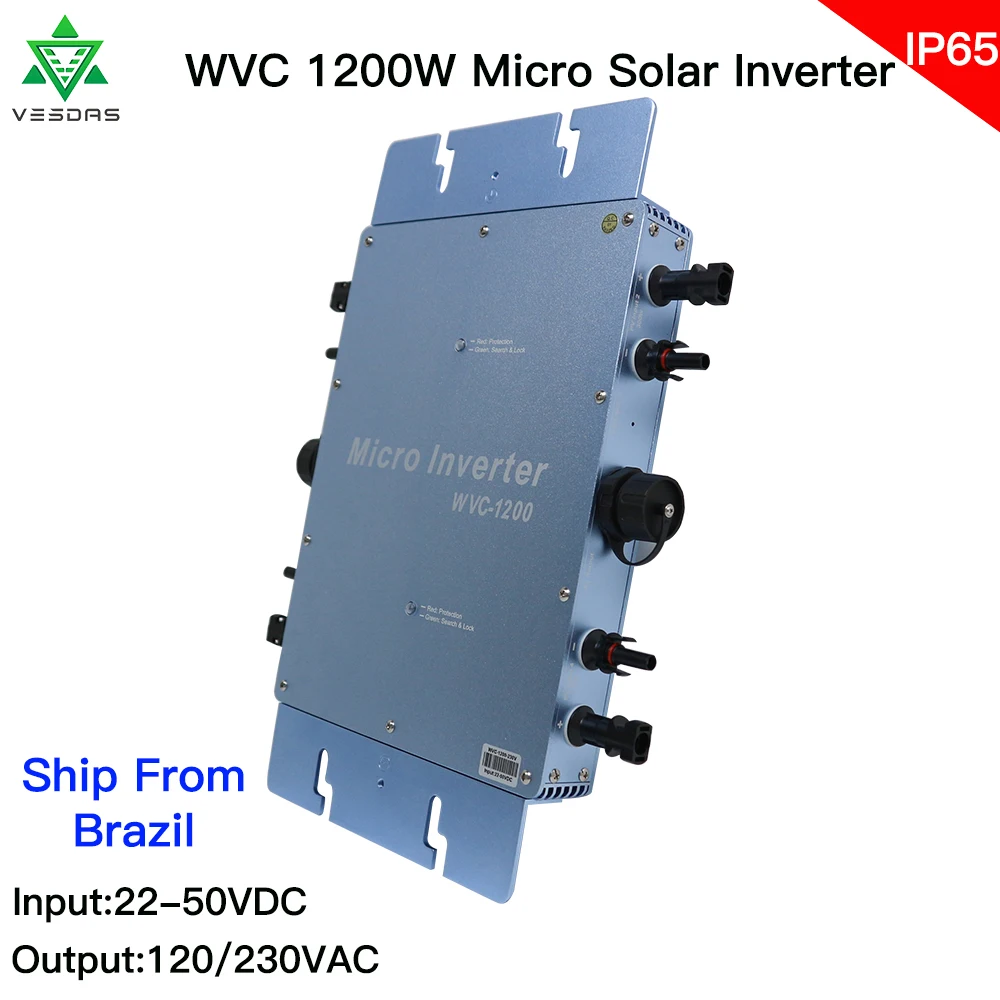 Доставка из Бразилии/Испании/США Водонепроницаемый 1200 Вт MPPT сетка галстук микро