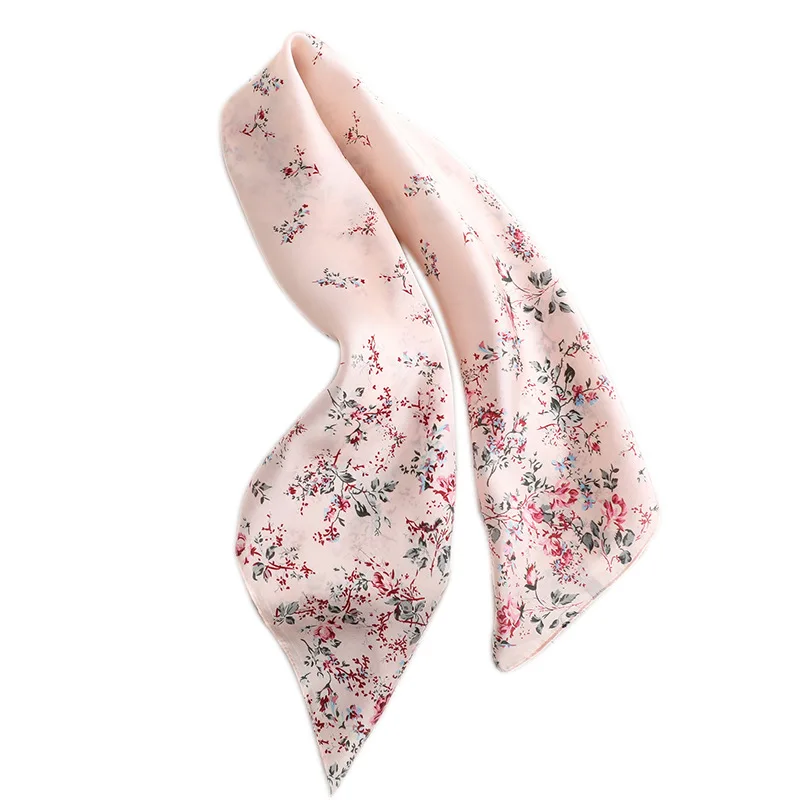 

Fashion 2020 Spring and summer New style beach printing silk headscarf lady Sunscreen Square shawl women's quality silk scarves