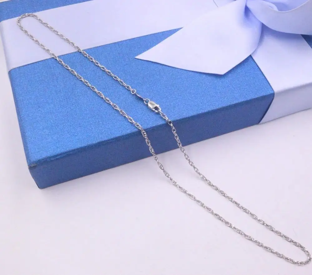Новинка ожерелье из чистой платины 950 2 мм Двойная Цепочка Rolo Link 17 71 'l