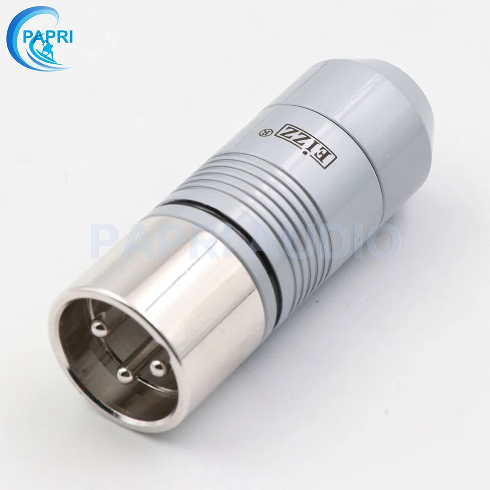 EIZZ 2 шт. Tellurium медь 3 булавки Мужской Женский XLR разъем MIC змея 24 К золото Платиновое покрытие аудио усилитель микрофонный кабель Jack
