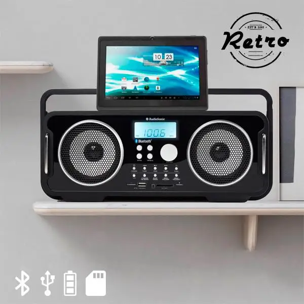 AudioSonic RD1556 аккумуляторная Bluetooth ретро радио|Станционарные медиаплееры| |