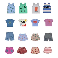 children vest shorts sets bobo 2021 summer bc new baby boys t shirt short baby girls skirt kids clothes set printed tops 1 10y