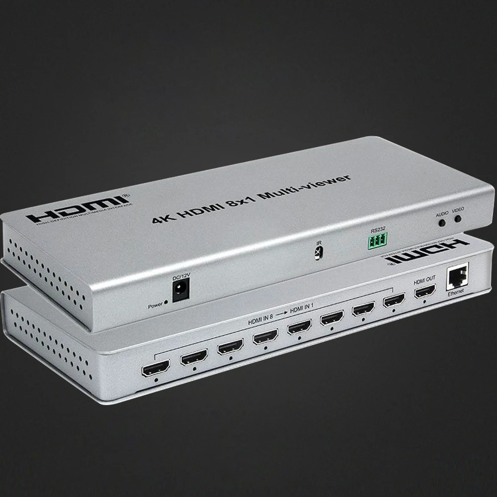 4K hdmi MultiView 8X1 9X1 бесшовный HDMI переключатель сплиттер мультивьюер разделитель