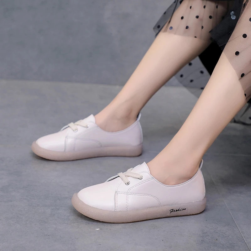 

Shoes Woman 2021 Slip-on Soft Casual Female Sneakers Flats All-Match Shallow Mouth Modis Round Toe New Slip On Retro Dress Nurse
