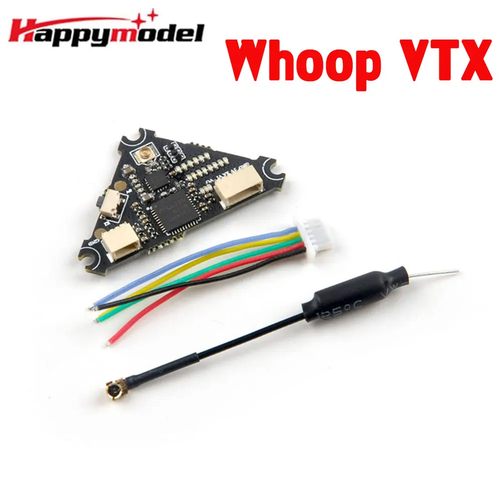 

HappyModel Whoop VTX 5.8G 40CH Smaraudio Raceband 25mW 200mW Adjustable FPV Transmitter VTX for FPV Tinywhoop Drones DIY Parts