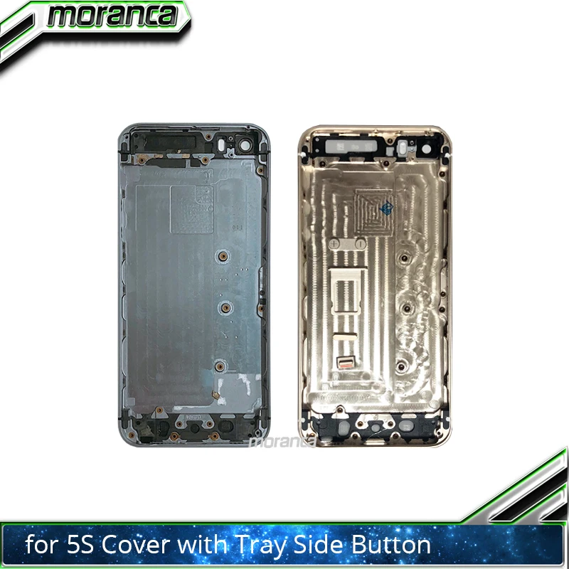 10 шт. задняя крышка чехол для iPhone 5S Батарейная дверь средняя рама шасси с кнопками
