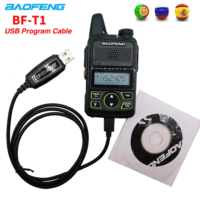 BAOFENG BF-T1 оригинальные аксессуары USB Кабель для программирования BFT1 запись частоты