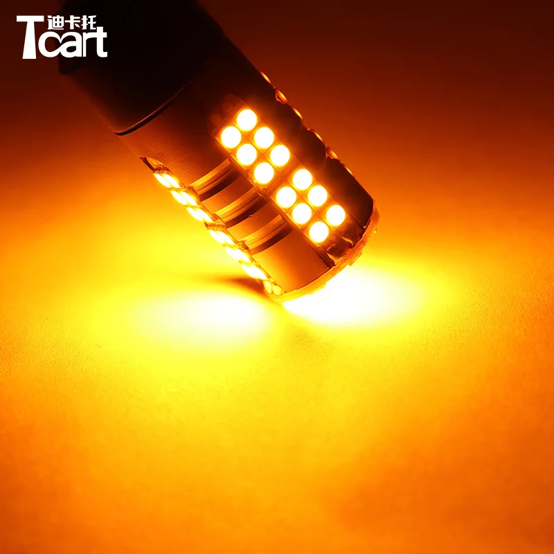 

Tcart For Subaru Forester 2014 2015 2016 2pcs T20 7440 Canbus Yellow led Turn Signal Lights