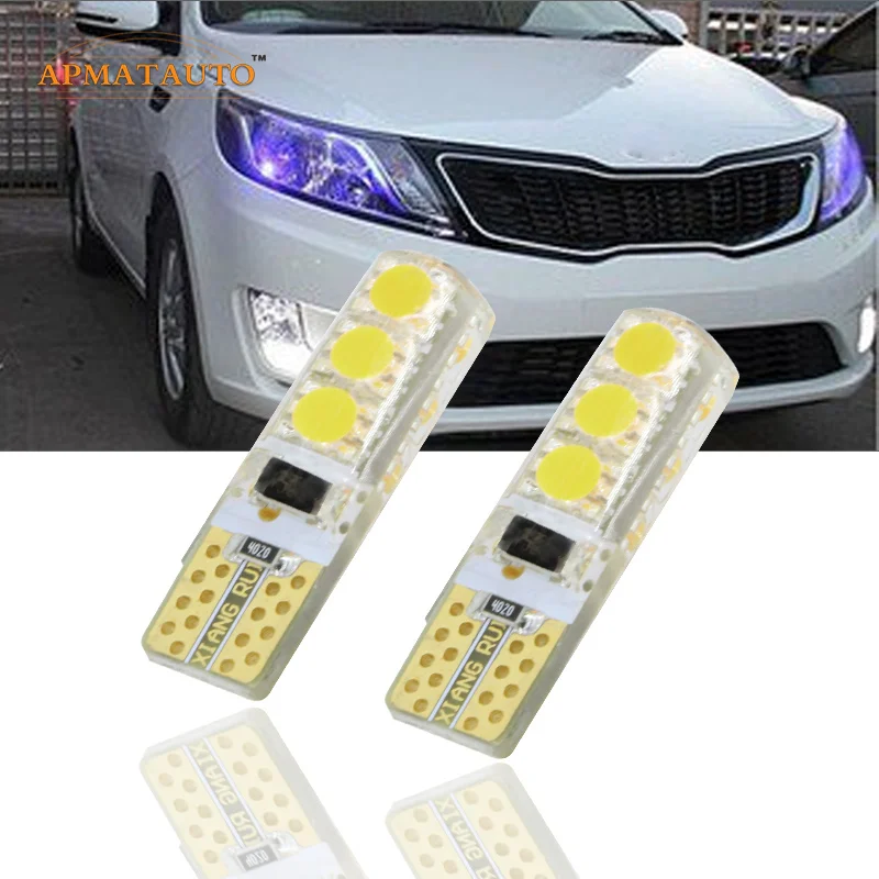 

2 x T10 W5W 12 В светодиодный габаритный фонарь, источник лампы для Kia Rio K2 Ceed K3 K5 RIO FORTE SPORTAGE CERATO CARENS SORENTO
