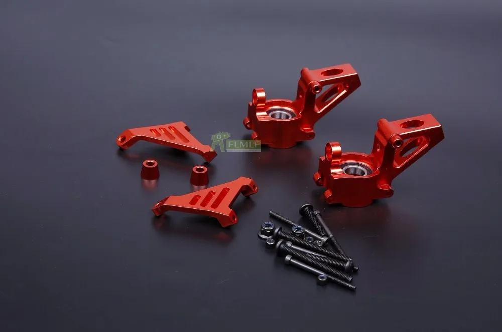 Сплав CNC Передняя и задняя ступица колеса комплект перевозчика подходит для 1/5 HPI