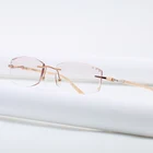 Солнцезащитные очки женские ZIROSAT, без оправы, с бриллиантовой огранкой, 9150, оправа для очков, при близорукости