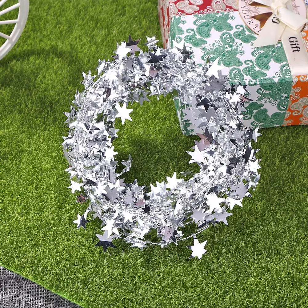 Искусственный 7 5 м цельный цвет ротанга Звезда гирлянда провода Рождество