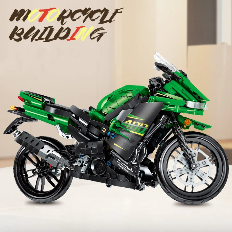 

Height Reduction Granule Building Blocks Assembly Creative Puzzle Cool Mini Motorcycle DIY Educationl Kid BoysToy Present Gift