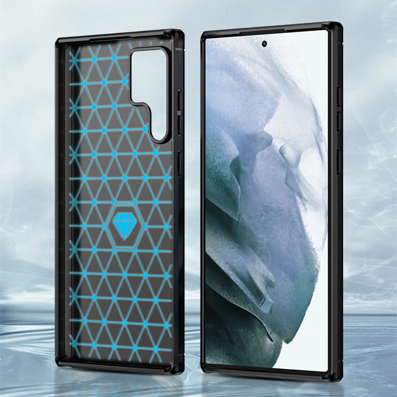 For Samsung Galaxy S22 Ultra Case Soft Silicone Case For Samsung S22 Ultra Case Armor Rubber Cover For Galaxy S22 Plus Ultra