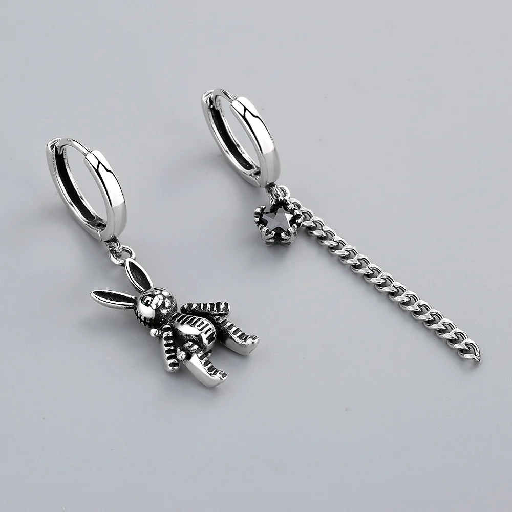 Новое поступление серьги-кольца с длинными асимметричными кисточками из