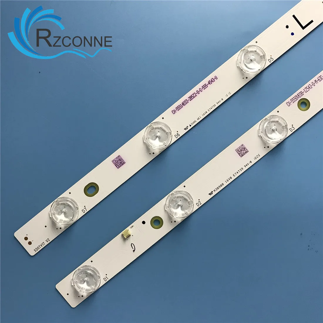 Светодиодный Подсветка полоса 7 лампы для tx-55dx600e tx-55dx603e tx-55dx653e TB5509M M30900 E74739