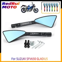 universal motorcycle mirror cnc side rearview for suzuki sfv650 gladius 2009 2015