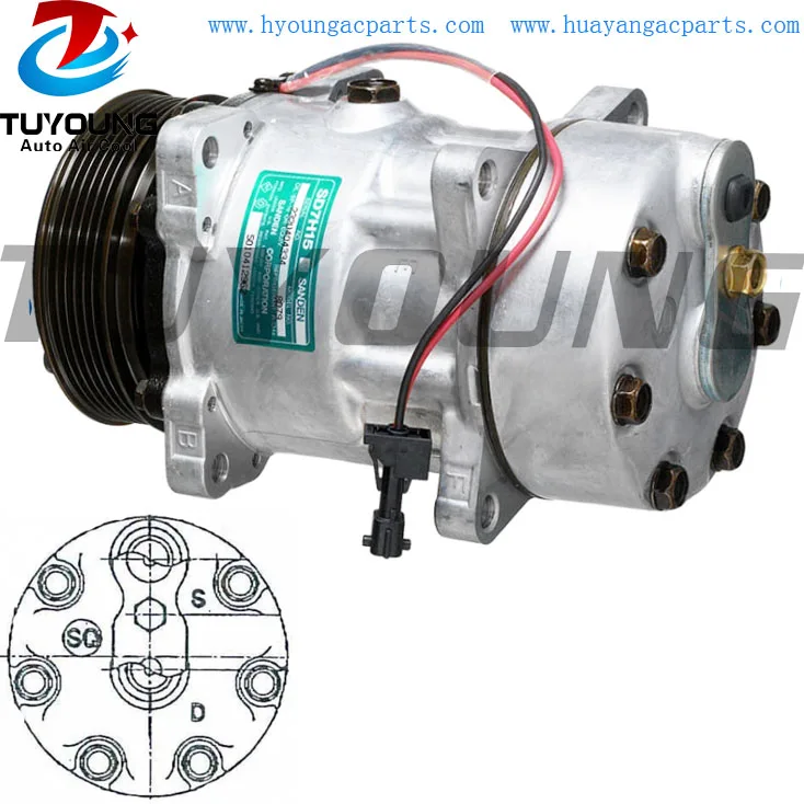 

Воздушный компрессор SD7H15, автомобильный насос переменного тока для Renault VI 5010412962